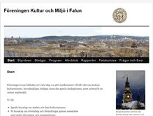 Tablet Screenshot of kulturochmiljoifalun.se